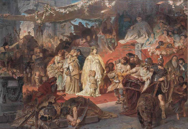 Karl von Piloty Thusnelda in the Triumphal Procession of Germanicus